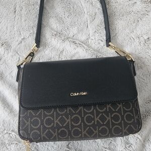 NEW Calvin Klein Black and Brown Women's Bag